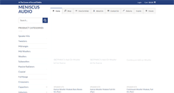Desktop Screenshot of meniscusaudio.com