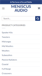 Mobile Screenshot of meniscusaudio.com
