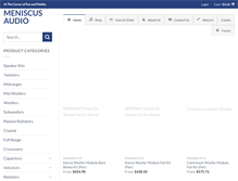 Tablet Screenshot of meniscusaudio.com